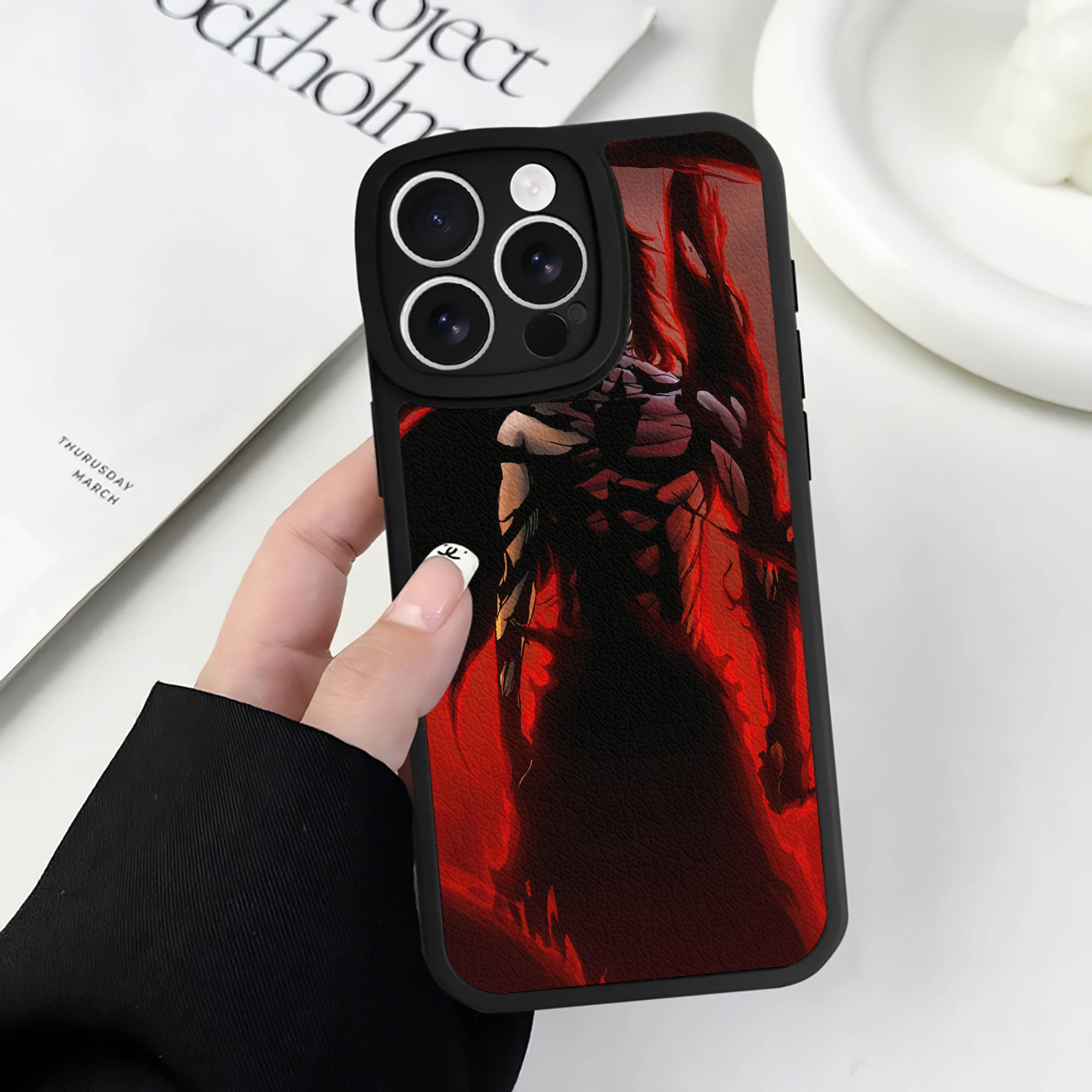 （画像用） ブリーチ BLEACH 【iPhone 16シリーズ対応】シリコンスマホケース（レザー調） 材質：シリコン